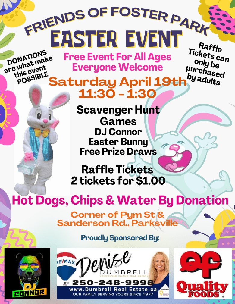 2025 Easter Scavenger Hunt - April 19th 11:30 to 1:30.